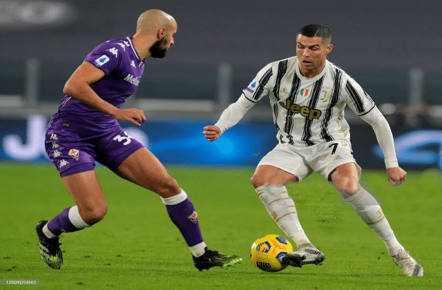 sofyan amrabat fiorentina سفيان أمرابط فيورنتينا يوفنتوس كريستيانو رونالدو أحسن تنقيط رجل المبارة homme du match juventus