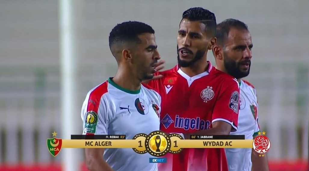 مباراة مولودية الجزائر والوداد, أخطأ تحكيمية, mca, wydad, مولودية الجزائر ,الوداد, الإتحاد الإفريقي, caf