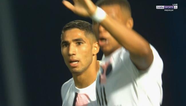 حكيمي يسجل أول هدف ,هدف حكيمي مع باريس سان جيرمان ,هدف أشرف حكيمي, But achraf hakimi, goal achraf hakimi, hakimi psg