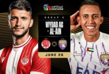موعد مباراة الوداد والعين