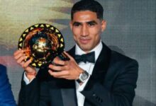 أشرف حكيمي خامس مغربي يتوج بالكرة الذهبية الإفريقية