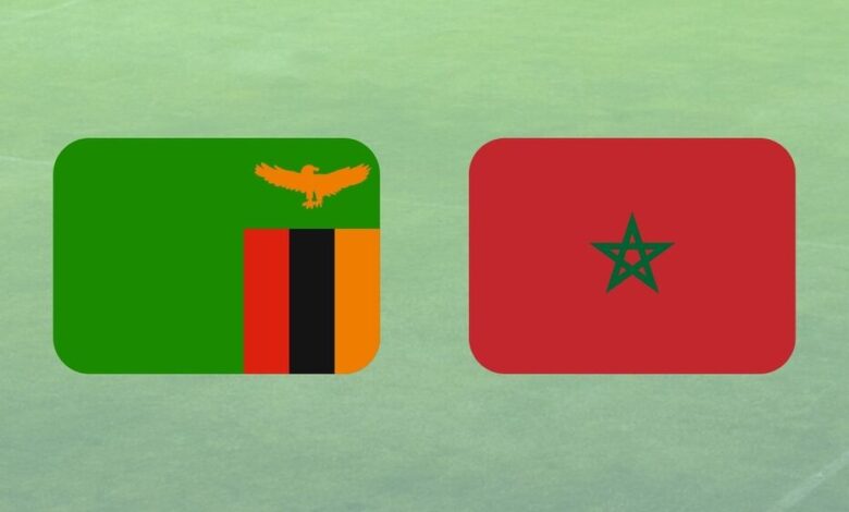 بث مباشر مباراة المغرب وزامبيا