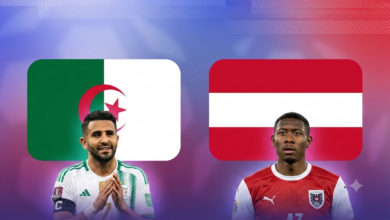 بث مباشر مباراة الجزائر والنمسا