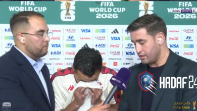   فيديو بكاء علي العبدي دموع علي العبدي عميد المنتخب التونسي