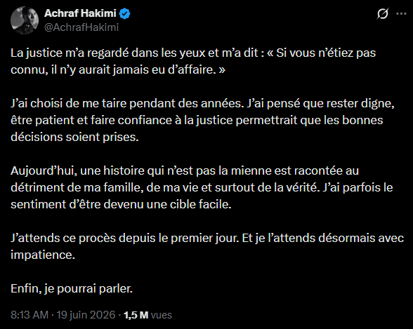  قضية أشرف حكيمي  Affaire achraf Hakimi 