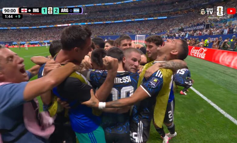 مباراة الأرجنتين وإنجلترا في كأس العالم