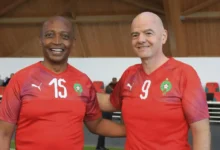 الاتحاد الأفريقي لكرة القدم انفانتينو infantino-motsepe