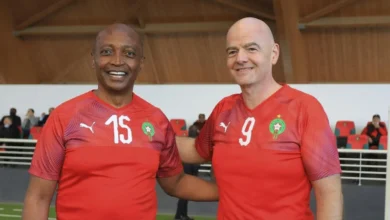 الاتحاد الأفريقي لكرة القدم انفانتينو infantino-motsepe