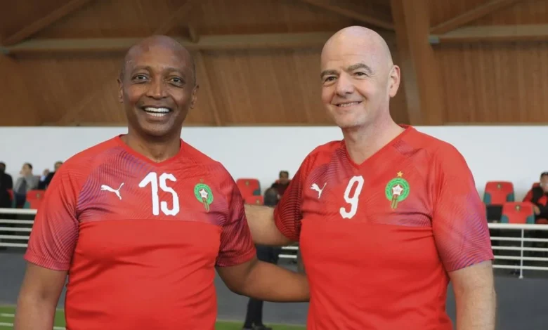 الاتحاد الأفريقي لكرة القدم انفانتينو infantino-motsepe